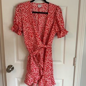 Princess Polly floral wrap dress